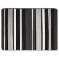 Multy Home 4 ft. L X 3 ft. W Charcoal Stripe Karlin Nonslip Floor Mat