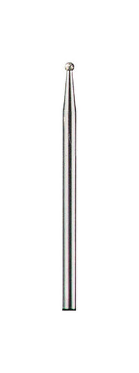 Rueda con revestimiento de diamante Dremel de 5/64 pulg. de diámetro x 5/64 pulg. de largo, punta esférica, 35 000 rpm, 1 pieza.