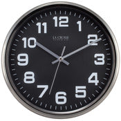 Equity By La Crosse 404-2631gm 12 Gunmetal Clock