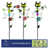 Alpine Glass/Metal Assorted 36 in. H Frog Outdoor Garden Stake (Pack of 9)