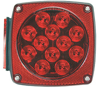 LED Stop, Tail & Turn Light, Right-Side, Square, 4.5-In.