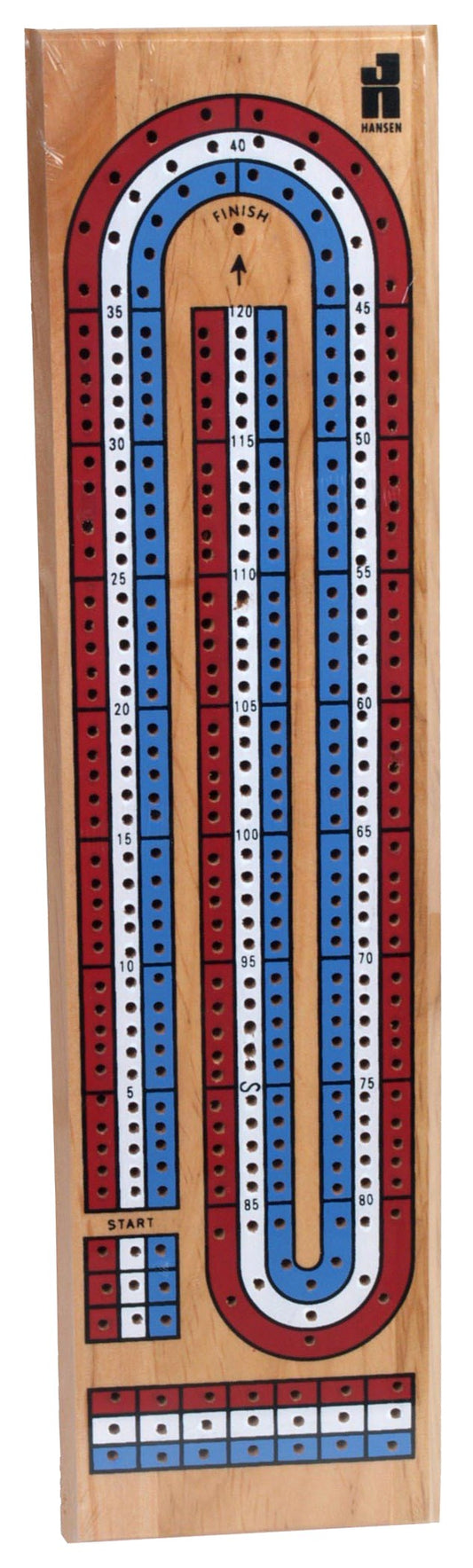 Hansen Tr-99 3 Track Color Cribbage Board