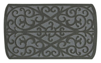 Bacova Guild  Gray  Rubber  Nonslip Floor Mat  30 in. L x 18 in. W