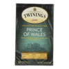 Twining's Tea Black Tea - Prince of Wales - Case of 6 - 20 Bags