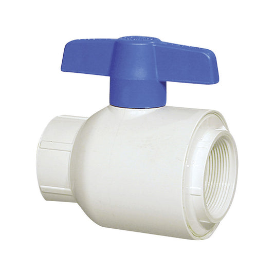 Spears 1-1/4 in.   FPT  T X 1-1/4 in.   D FPT  PVC Utility Ball Valve