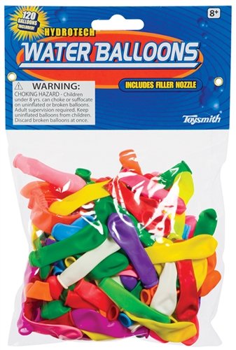 Toysmith 02771 Water Balloons Assorted Colors 120 Count