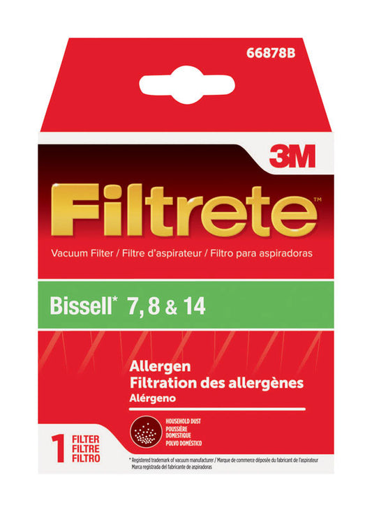 3M Filtrete Vacuum Filter For Bissell 7, 8 and 14 1 pk