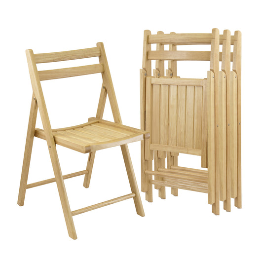 Winsome Wood 89430 Beech Wood Folding Chairs