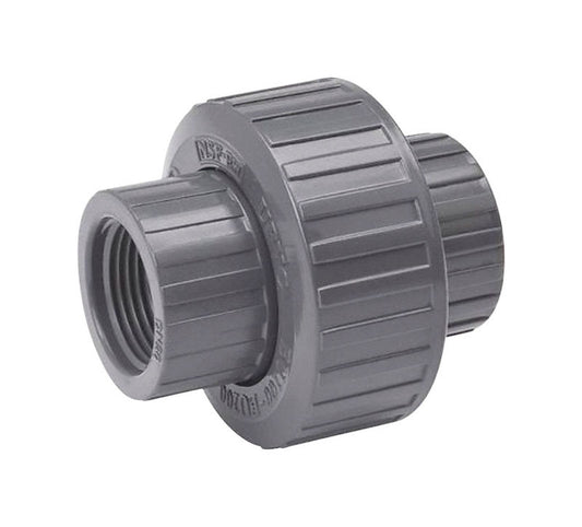 BK Products ProLine Schedule 80 3/4 in. FPT each X 3/4 in. D Threaded PVC Union 12 pk