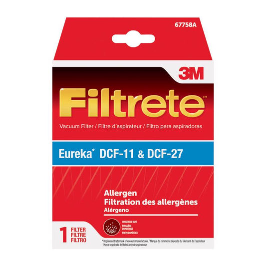 3M Filtrete Vacuum Filter For Eureka DCF-11/DCF-27 1 pk