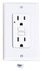 Bright-Way 15 amps 125 V White GFCI Outlet 1 pk