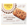 Simple Mills - Bar Sft Baked Dark Chocolate Almond - Case of 6 - 5.99 OZ