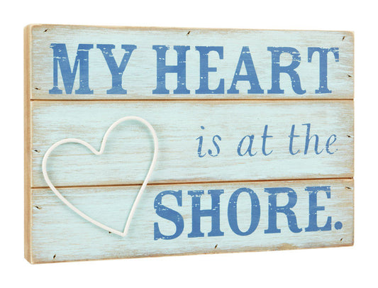 Hallmark My Heart Is At The Shore Plaque Wood 1 pk (Pack of 2)