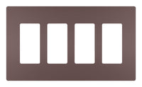 Legrand Radiant Bronze 4 gang Thermoplastic GFCI/Rocker/Toggle Wall Plate 1 pk