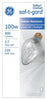 GE Saf-T-Gard 100 W A15 Specialty Incandescent Bulb E26 (Medium) Soft White 1 pk (Pack of 6)
