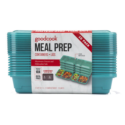 Meal Prep Containers, Lunch, Blue, 10-Pk.