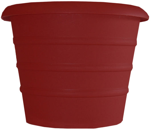 Akro Mils MSA14001F85 14" Red Marina Planter (Pack of 6)