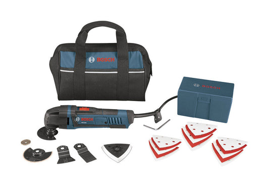 Bosch Multi-X Oscillating Tool Kit With Bag 2.5 Amp 8000-20000 Rpm Variable Speed