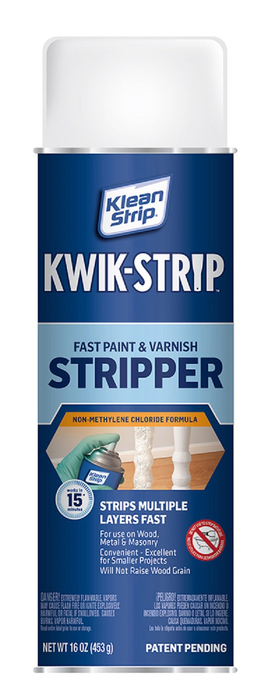 Klean Strip EKWS964SC 16 Oz Kwik-Strip™ Paint & Varnish Stripper Aerosol For California (Pack of 6)