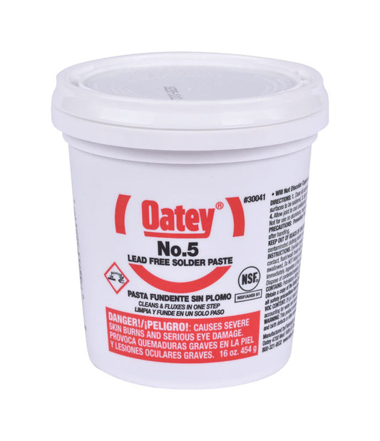 Oatey NSF 16 oz Lead-Free Paste Flux Petrolatum 1 pc