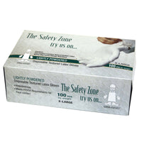 Safety Zone  Latex  Disposable Gloves  X-Large  White  Powdered  100 pk