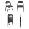 Cosco Black Vinyl Folding Chair 1 pk