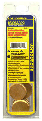 Isomax Dowel Plug, Round Head, Oak, 1-In., 5-Pk. (Pack of 6)