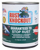 Rust Knockout No Indoor and Outdoor Matte Red Water-Based Rust Prevention Paint 1 qt (Pack of 6)