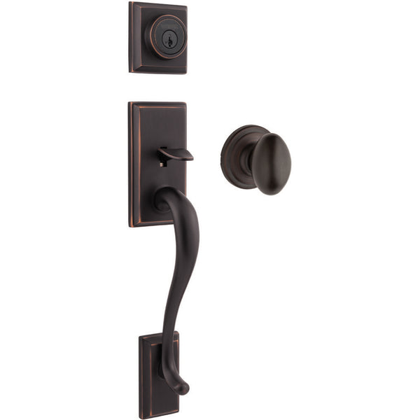 GA9471 HE/L11P SMT MS 4LS1S2 Juego de manijas Hawthorne con laurel - Bronce veneciano