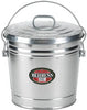 Behrens High Grade Steel 6106 6 Gal Silver Galvanized Steel Storage Can W/Locking Lid
