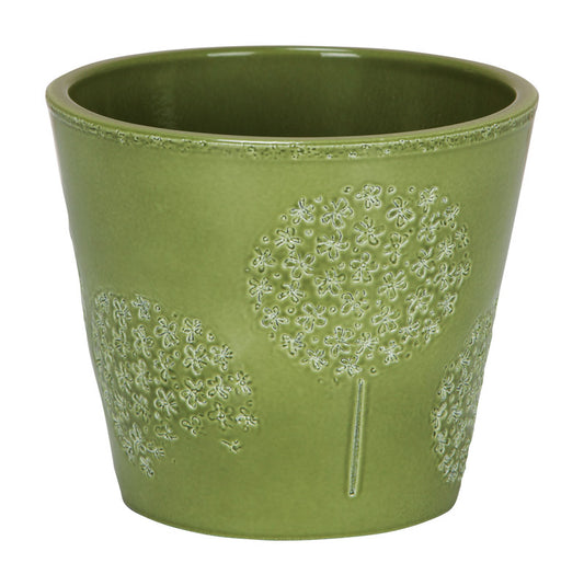 Scheurich 5-1/4 in. H x 5-1/4 in. W Ceramic Vase Planter Moss (Pack of 6)