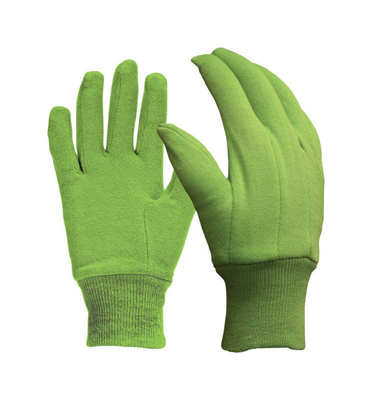 Digz M Jersey Cotton Garden Green Gardening Gloves (Pack of 6)
