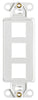 Leviton White 1 gang Thermoplastic Decora Wall Plate 1 pk