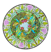 GLASS BIRDBATH SECRET GARDEN