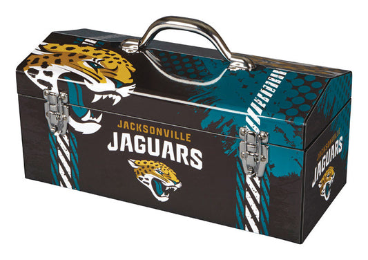 Windco 16.25 in. Jacksonville Jaguars Art Deco Tool Box Multicolored