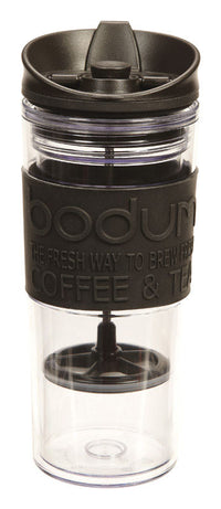 Bodum  Travel  15 oz. Black/Clear  French Press