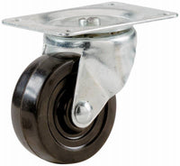 Rubber Swivel Plate Caster, 2-1/2-In.