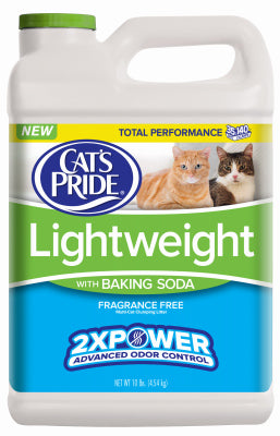 Arena para gatos, liviana, bicarbonato de sodio, 10 libras.