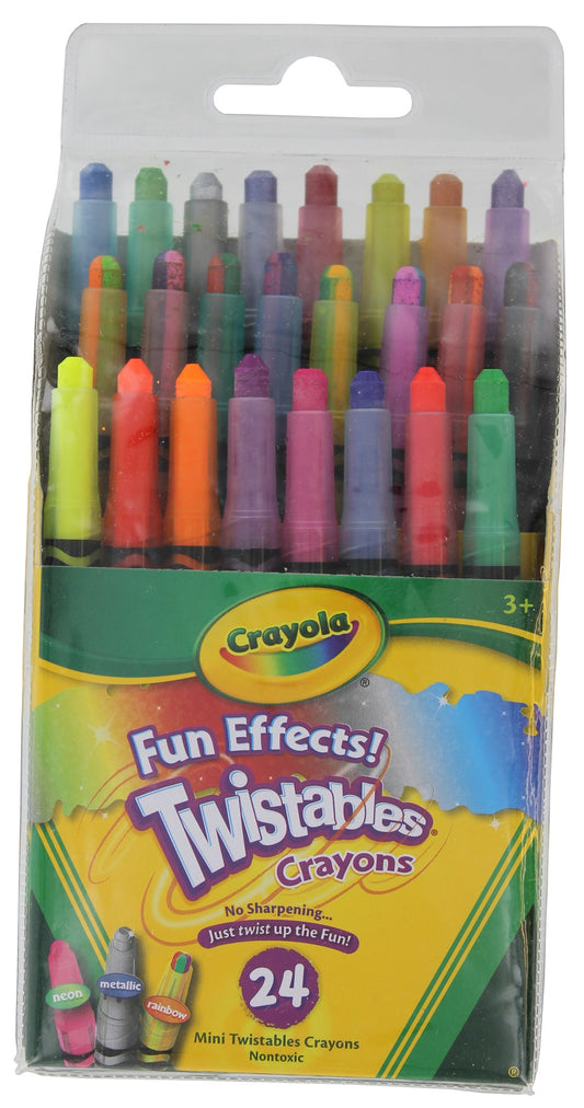 Crayola 52-9824 Twistables Fun Effects Crayons 24 Count                                                                                               