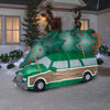 Gemmy National Lampoons White 58.27 in. Christmas Vacation Station Wagon Inflatable