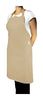 Mu Kitchen Flax Cotton Solid Bibb Apron