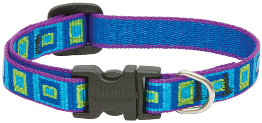 Lupine Collars & Leads 73234 1/2" X 8"-12" Adjustable Sea Glass Design Dog Collar