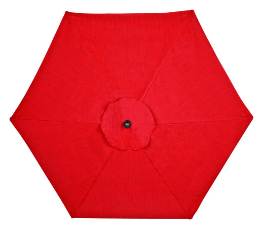Living Accents  New Castle  9 ft. Tiltable Red  Patio  Umbrella