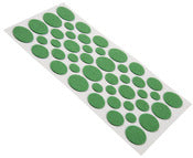 Soft Touch 4615095n Assorted Sizes Green Round Light Duty Felt Pads 46 Count