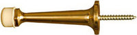 Doorstop, Wall-Mount, Rigid, Polished Brass