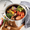 Prima 12 Qt Stainless Steel Stock Pot - Tri-Ply Base