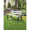 Bond Black Steel Cantera Outdoor Bench 33.46 in. H X 59.06 in. L X 23.62 in. D