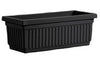 HC Companies 6.38 in. H X 30 in. D Plastic Venetian Flower Box Black