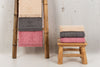 LINIM 3-Pcs Jacquard Towel Set 100% Cotton, Bath, Hand and Washcloth, Dusty Rose
