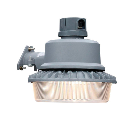 Lithonia Lighting Grey Aluminum Dusk to Dawn Hardwired LED Area Light 120V 4700 Lumens
